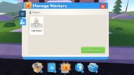 The Staff button is in the middle of the screen (Image via Roblox)